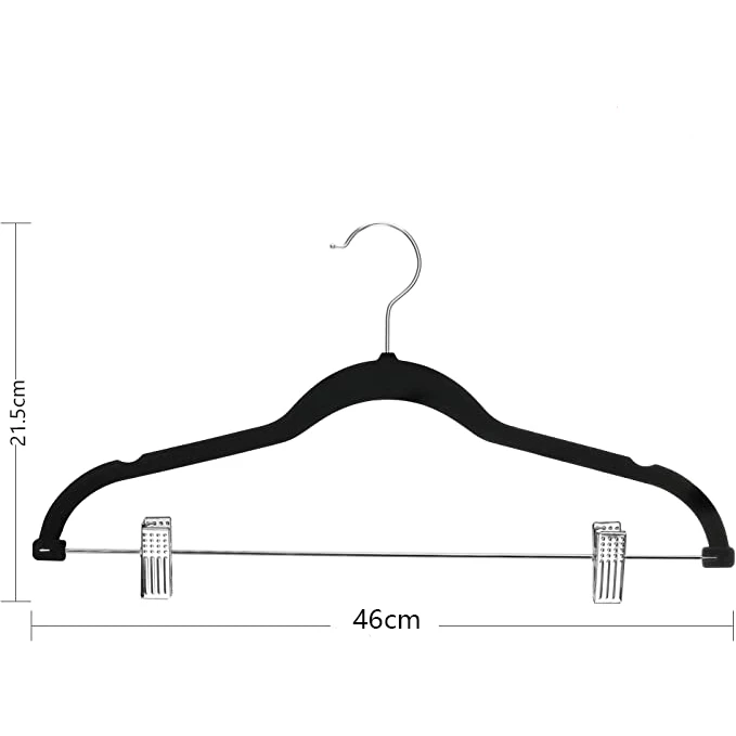Perchas para trajes flocadas