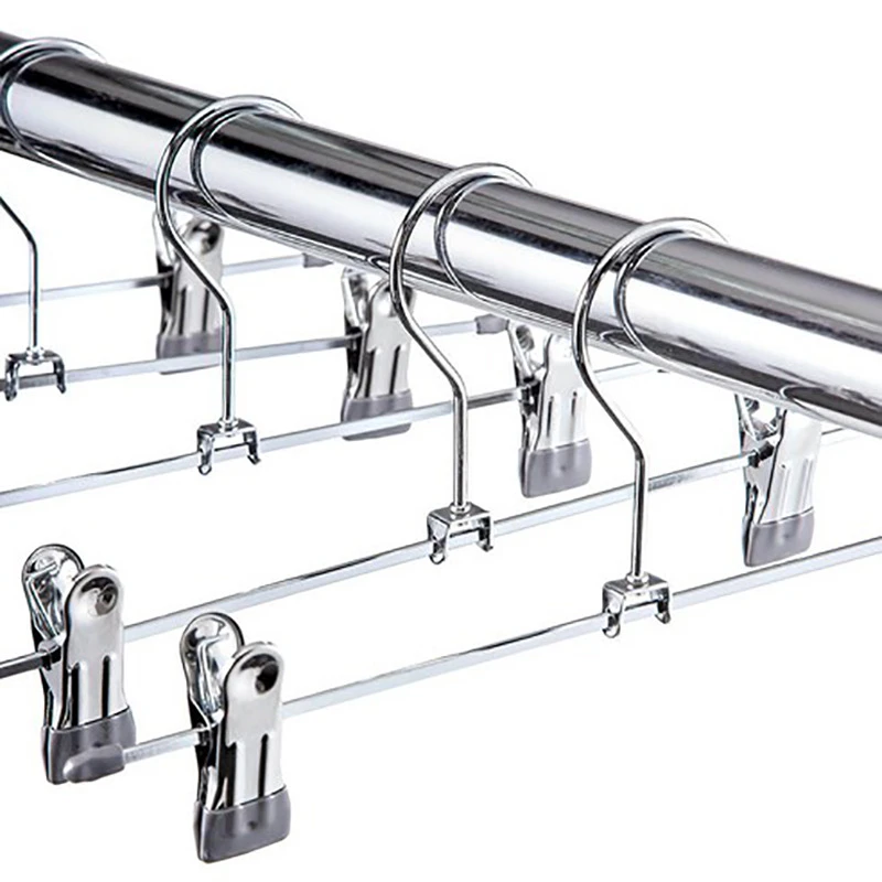 Percha para pantalones de metal antideslizante