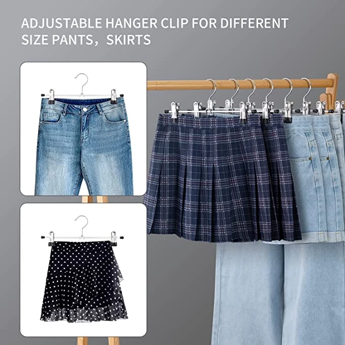 Percha para pantalones de metal antideslizante