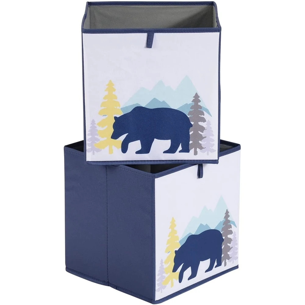 Caja de almacenamiento con patr&oacute;n de dibujos animados
