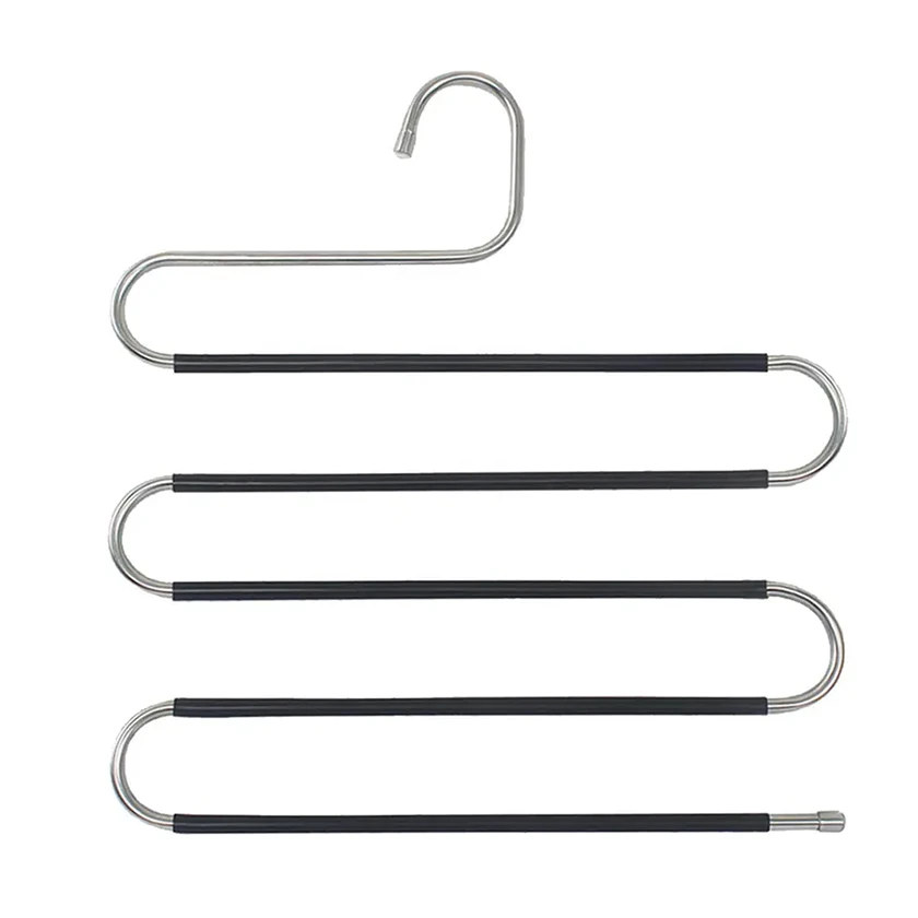 Percha para pantalones multicapa en forma de S