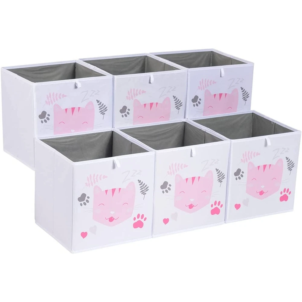 Caja de almacenamiento con patr&oacute;n de dibujos animados