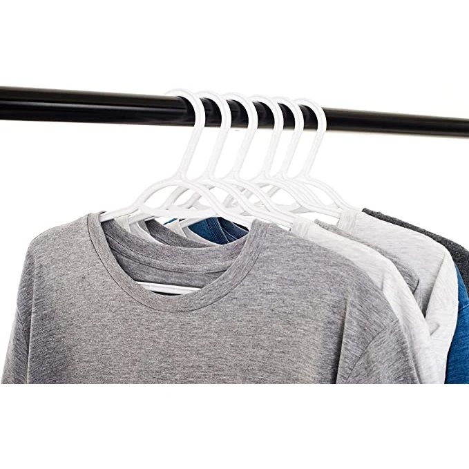 Percha antideslizante para pantalones con cuello de ganso