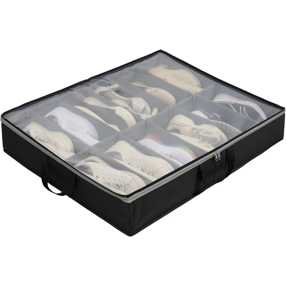 Caja de almacenamiento de zapatos de 12 rejillas