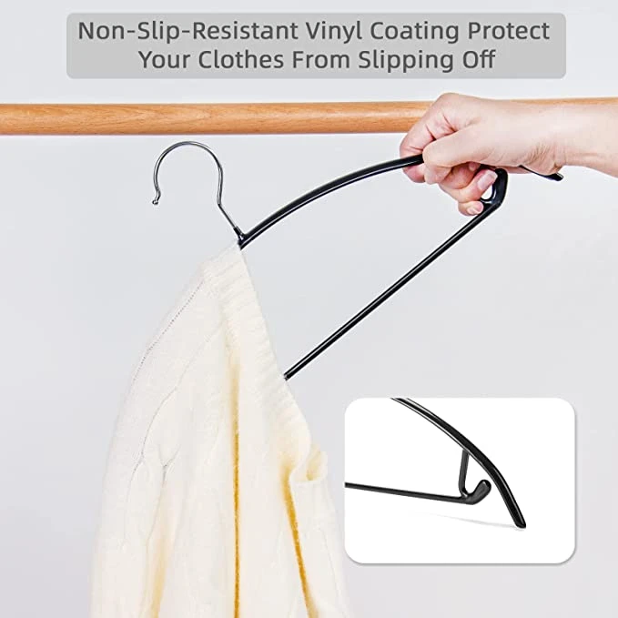 Percha semicircular para ropa sumergida con protecci&oacute;n para hombros