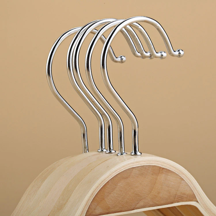 Percha Antideslizante Curva de Madera Laminada
