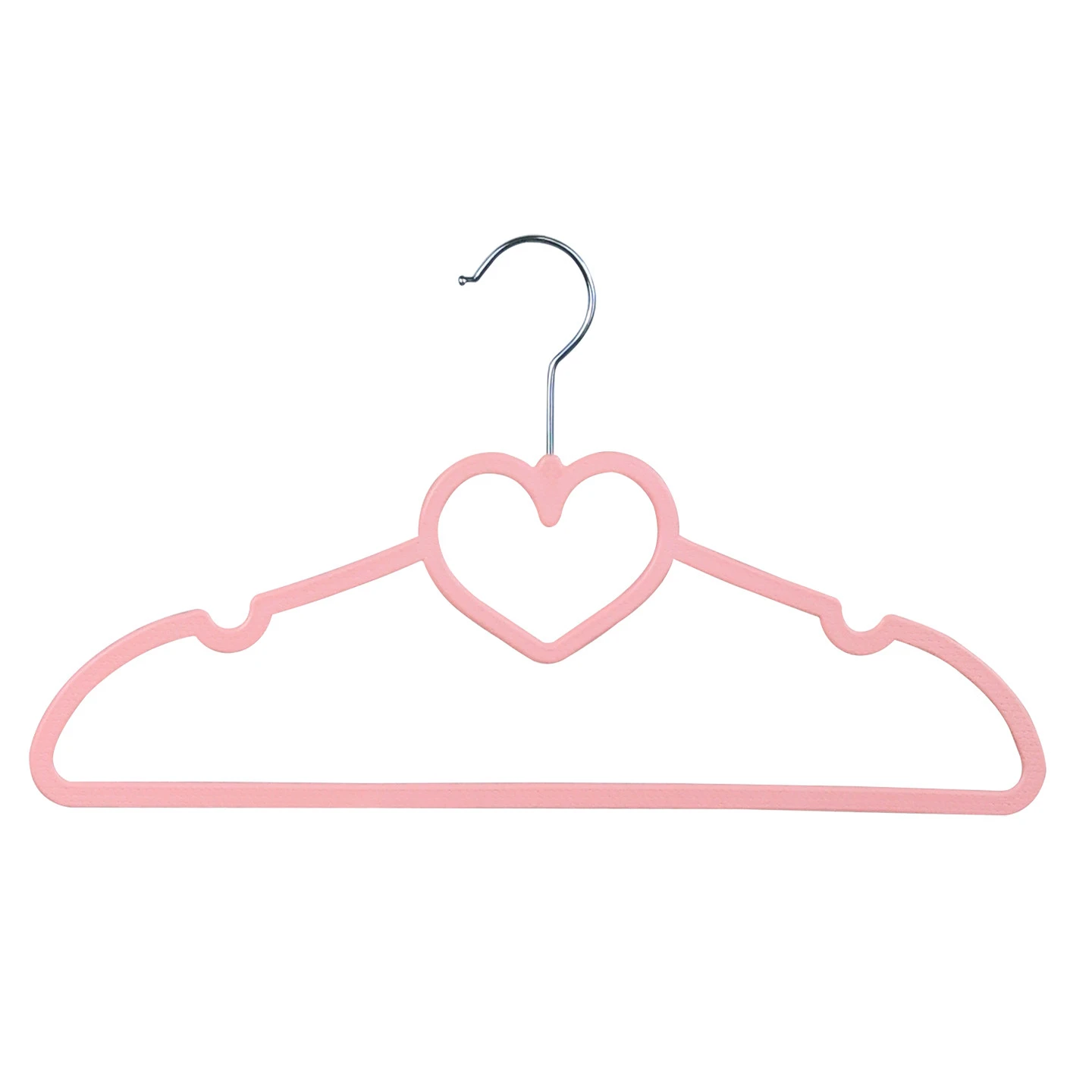 Percha flocada en forma de coraz&oacute;n