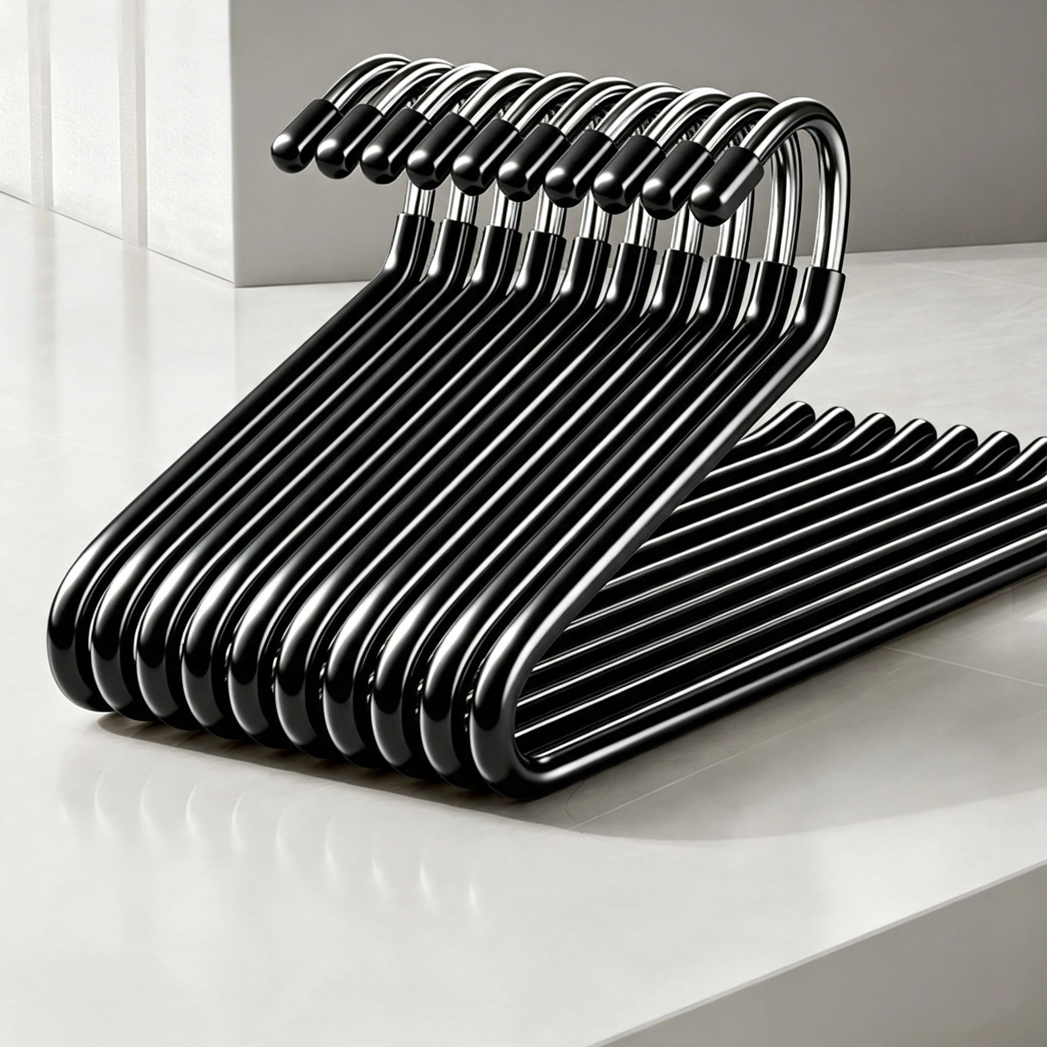 Percha para pantalones con gancho invertido en forma de Z
