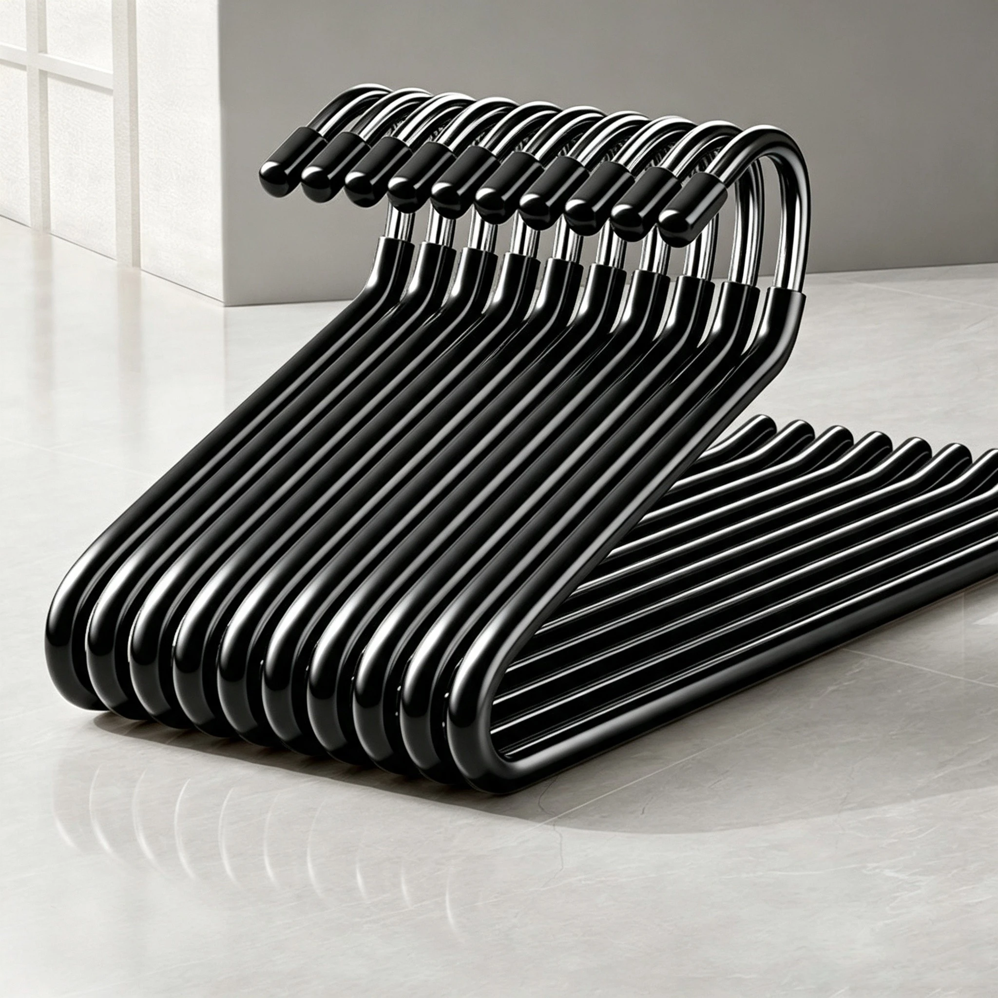 Percha para pantalones con gancho invertido en forma de Z