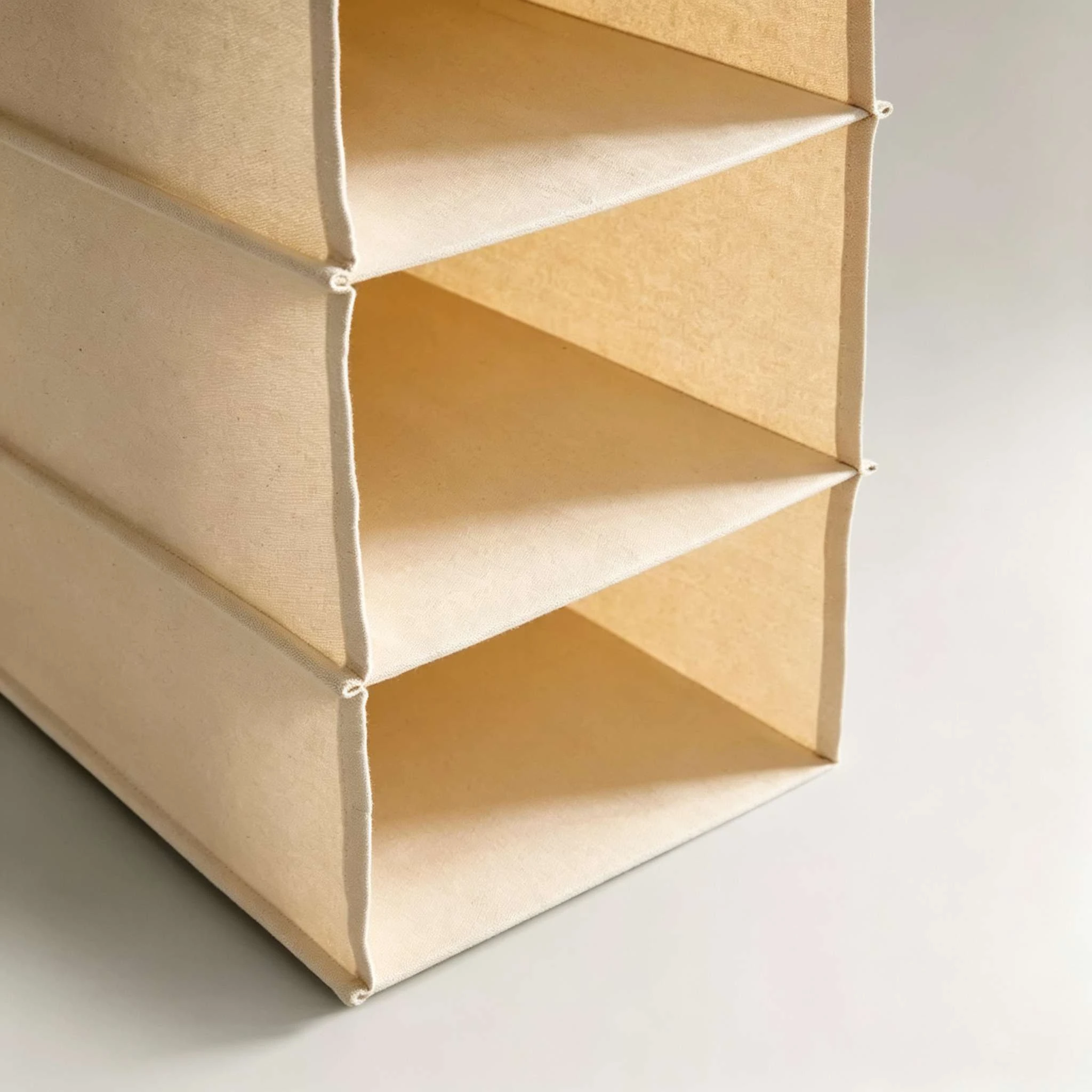 Organizador de almacenamiento colgante de tela 3D de 4 niveles