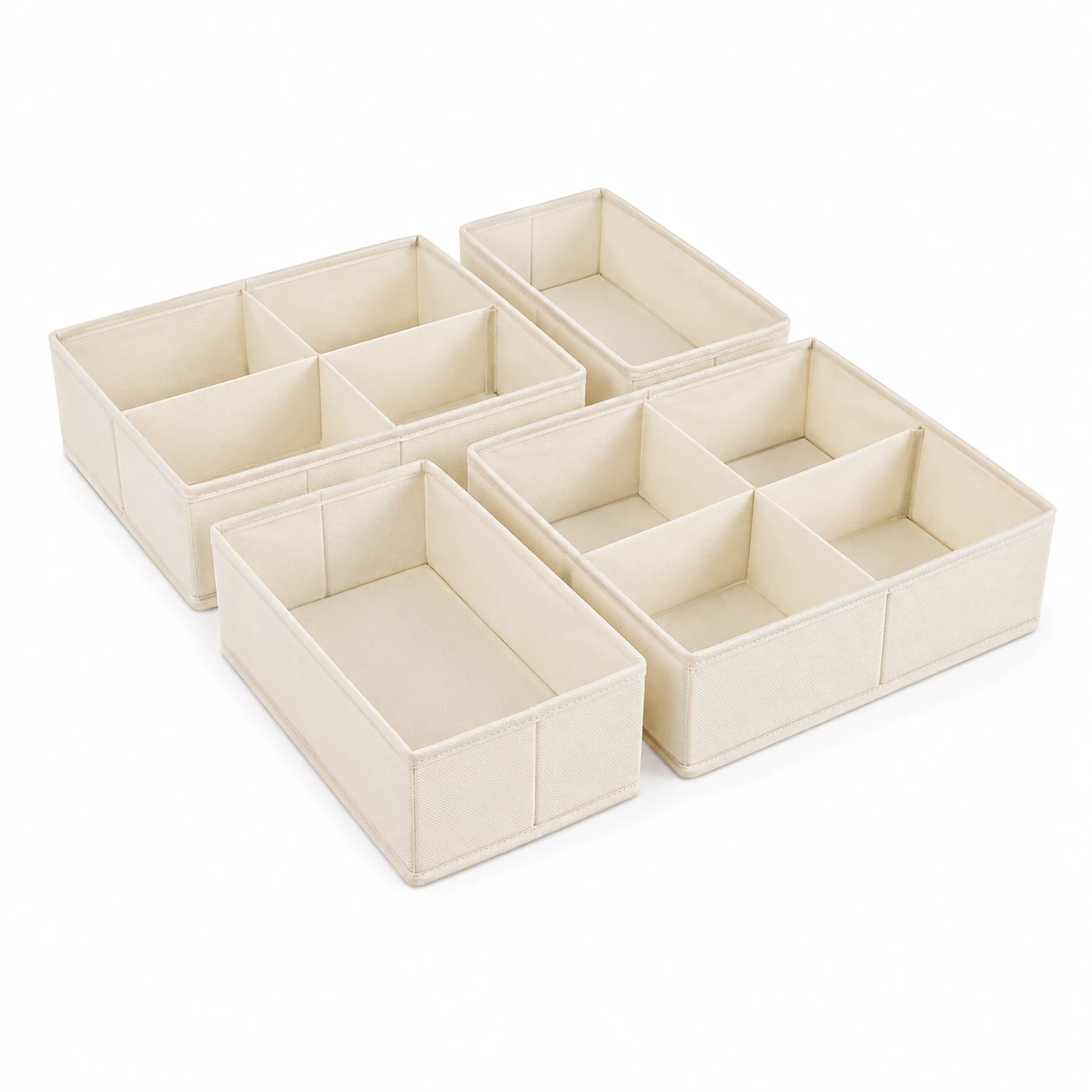 Caja de almacenamiento de ropa interior de tela de rejilla m&uacute;ltiple