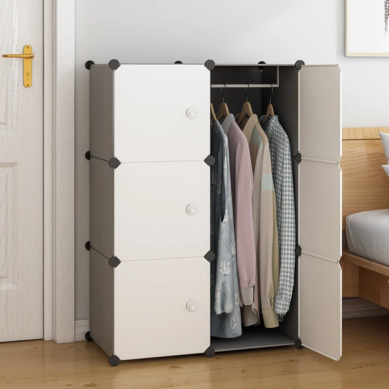 Gabinete de almacenamiento ensamblado modular de pl&aacute;stico PP