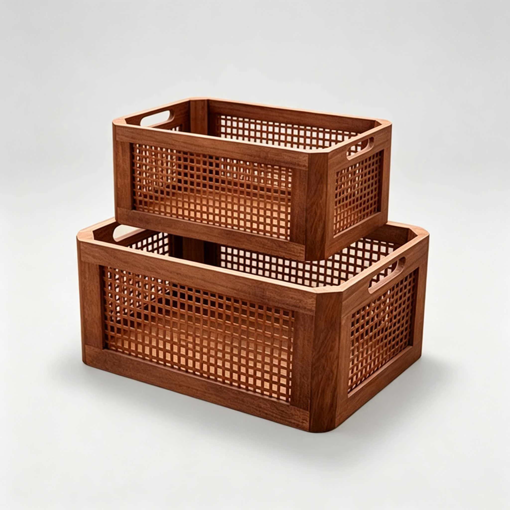 Caja de almacenamiento de celos&iacute;a de madera maciza