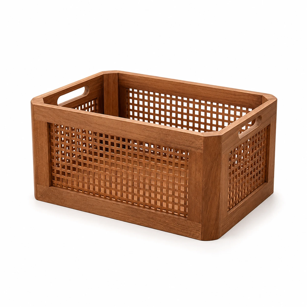 Caja de almacenamiento de celos&iacute;a de madera maciza