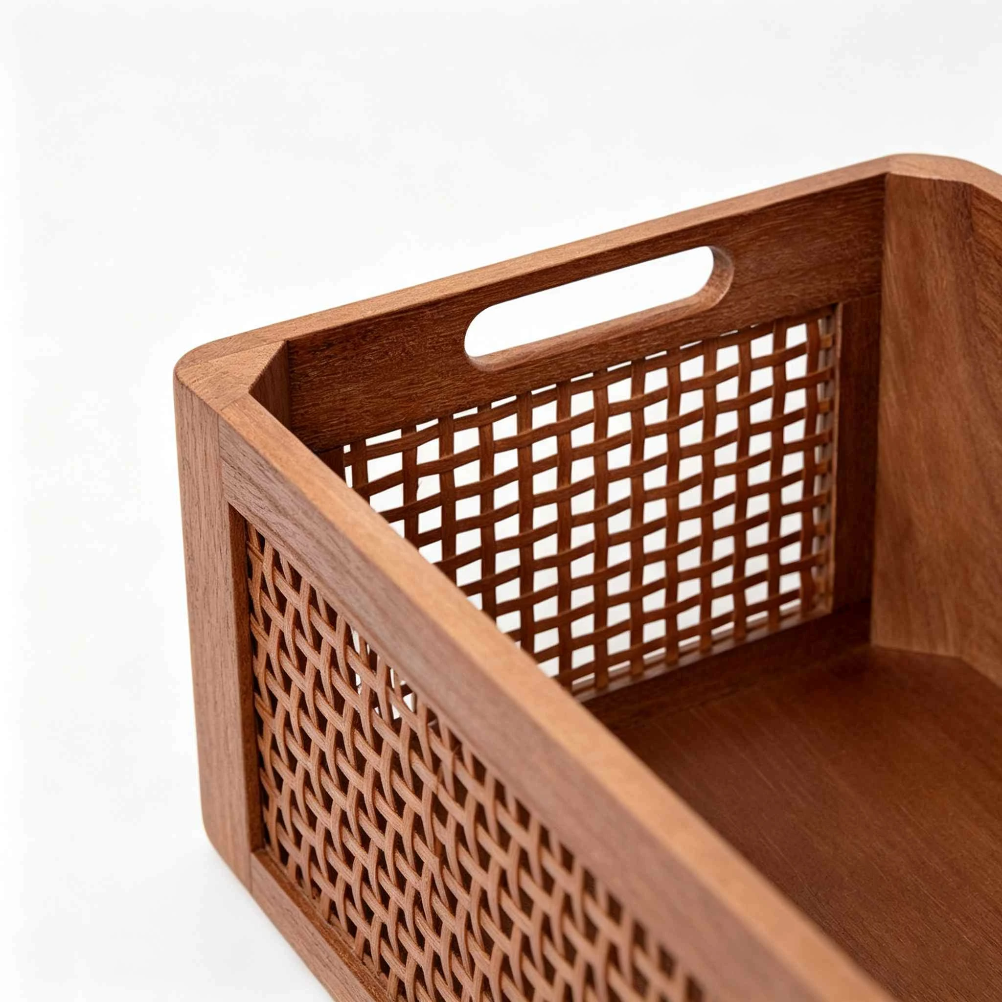 Caja de almacenamiento de celos&iacute;a de madera maciza